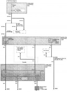 Acura TL - wiring diagram - warning indicators (part 3)