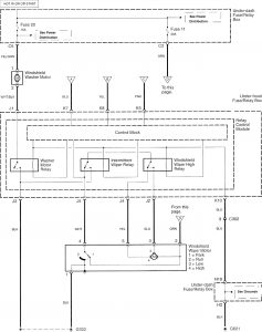 Acura TL - wiring diagram - wiper/washer (part 2)