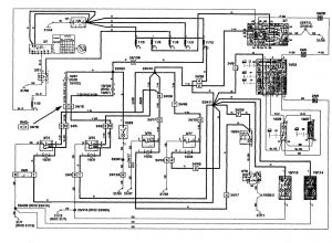 Volvo 850 - wiring diagram - courtesy lamp (part 1)