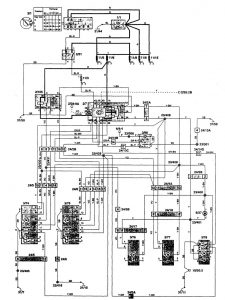 Volvo 850 - wiring diagram - power locks (part 5)