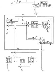 Volvo 850 - wiring diagram - wiper/washer (part 1)