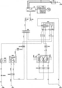 Volvo 850 - wiring diagram - wiper/washer (part 2)