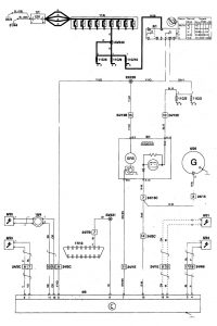 Volvo V70 - wiring diagram - air bags (part 1)