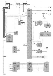 Volvo V70 - wiring diagram - audio (part 2)