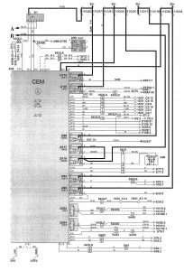 Volvo V70 - wiring diagram - body controls (part 2)