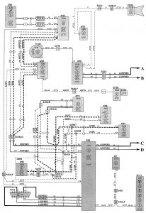 Volvo V70 - wiring diagram - body controls (part 5)