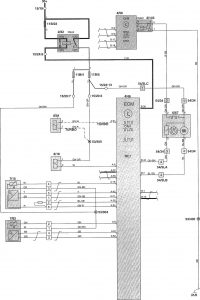 Volvo V70 - wiring diagram - fuel control (part 6)