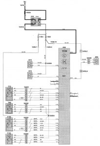 Volvo V70 - wiring diagram fuel controls (part 4)