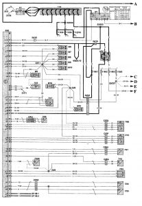 Volvo V70 - wiring diagram - fuel pump (part 1)
