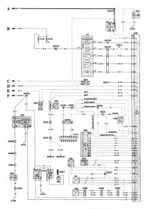 Volvo V70 - wiring diagram - fuel pump (part 2)