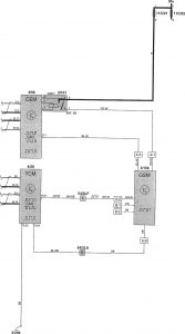Volvo V70 - wiring diagram - gear shift module