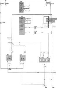 Volvo V70 - wiring diagram - headlamps (part 4)