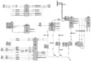 Volvo V70 - wiring diagram - instrumentation (part 2)