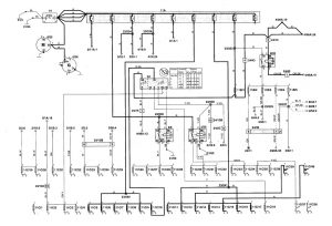 Volvo V70 - wiring diagram - power distribution (part 1)
