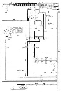 Volvo V70 - wiring diagram - power locks (part 1)