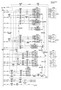 Volvo V70 - wiring diagram - power locks (part 2)