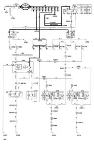 Volvo V70 - wiring diagram - power mirrors (part 1)