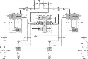 Volvo V70 - wiring diagram - power windows