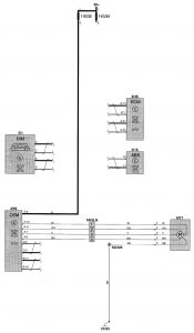 Volvo V70 - wiring diagram - steering controls