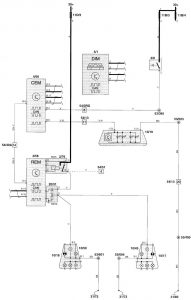Volvo V70 - wiring diagram - stop lamp