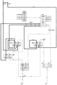 Volvo V70 - wiring diagram - wiper/washer