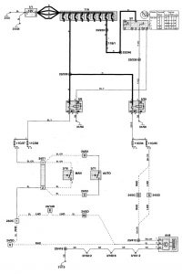Volvo C70 - wiring diagram - automatic dimming mirror (part 1)