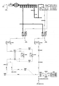 Volvo C70 - wiring diagram - automatic dimming mirror (part 2)