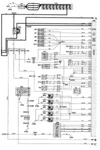 Volvo C70 - wiring diagram - fuel pump (part 3)