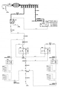 Volvo C70 - wiring diagram - heated seats (part 1)