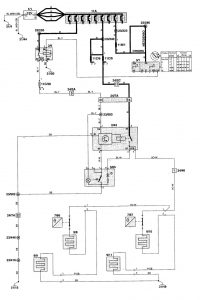Volvo C70 - wiring diagram - heated seats (part 2)