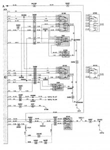 Volvo C70 - wiring diagram - power locks (part 4)