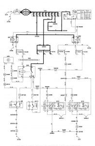 Volvo C70 - wiring diagram - power mirrors (part 1)