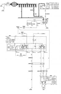 Volvo C70 - wiring diagram - power windows (part 2)