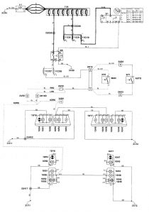 Volvo C70 - wiring diagram - reverse lamp