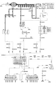 Volvo C70 - wiring diagram - stop lamp