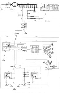 Volvo C70 - wiring diagram - wiper/washer (part 1)