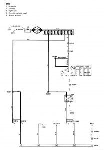 Volvo S70 - wiring diagram - accessory controls