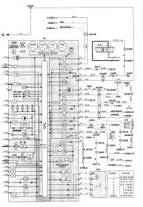 Volvo S70 - wiring diagram - instrumentation (part 3)