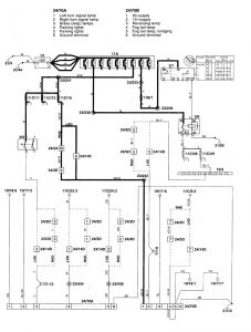 Volvo S70 - wiring diagram - trailer/camper adapter