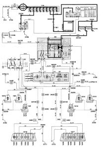 Volvo S70 - wiring diagram - turn signal lamp