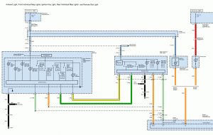 Acura TL - wiring diagram - auxiliary lamp (part 1)