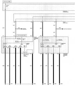 Acura TL - wiring diagram - body controls (part 1)