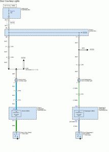 Acura TL - wiring diagram - courtesy lamp