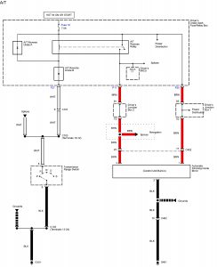 Acura TL - wiring diagram - electrochromic mirror - A/T
