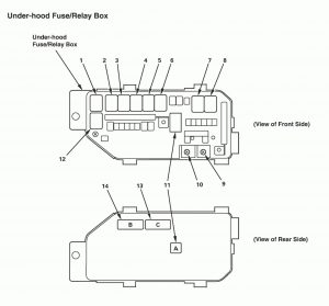 Acura TL - wiring diagram - fuse box - under hood (part 6)