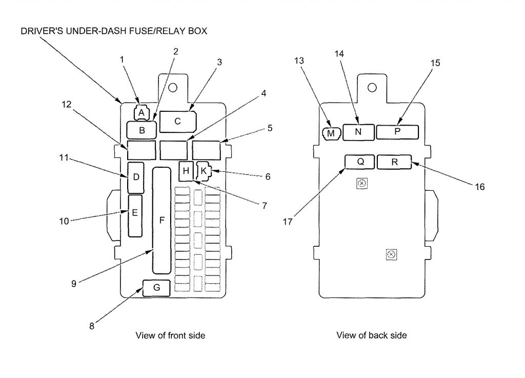 Acura TL (2010) wiring diagrams fuse panel Carknowledge.info