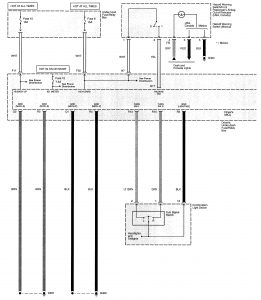 Acura TL - wiring diagram - hazard lamp (part 1)