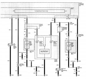 Acura TL - wiring diagram - hazard lamp (part 2)