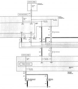 Acura TL - wiring diagram - license plate lamp (part 2)