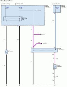 Acura TL - wiring diagram - power auxiliary/outlet without keyless access